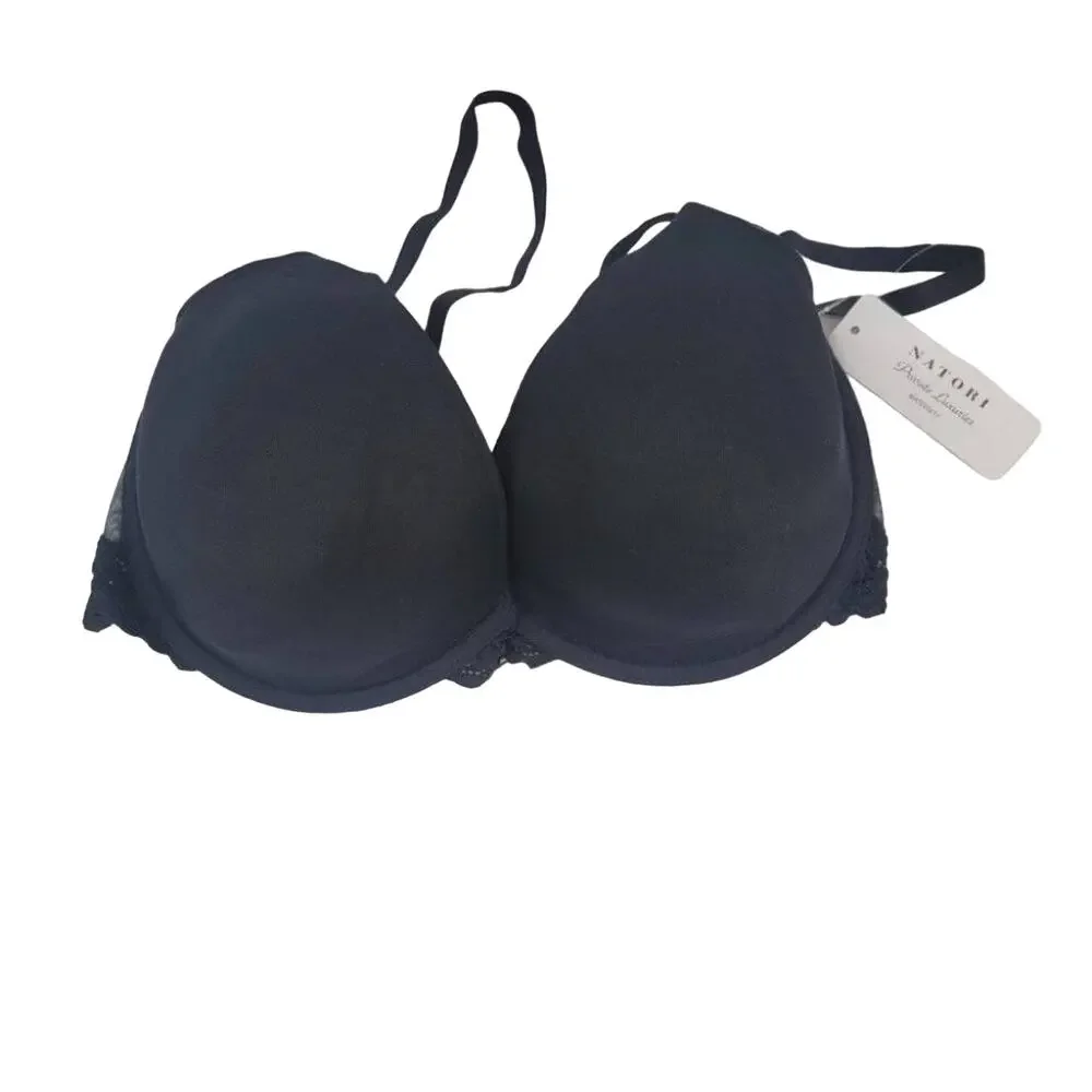 Natori Lace Underwire Black Maternity Style 1231125M Bra Size 34DDD